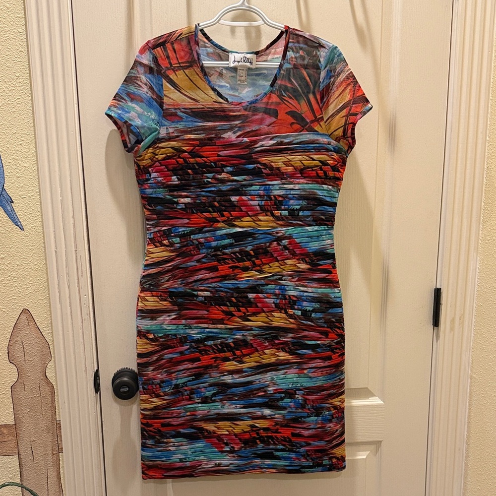 Joseph Ribkoff Colorful Artistic Dress
